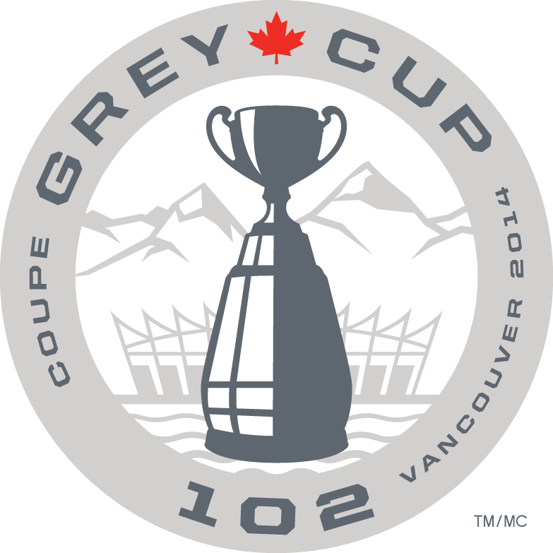 grey cup 2014 primary logo iron on transfers for clothing